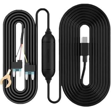 Imagem de Kit de cabos rígidos tipo C da DDPAI, compatível com os modelos N1 Dual, N3 Pro, N5 Dual, Z40, Z50 e Mini 5, permitindo o monitoramento de estacionamento 24 horas