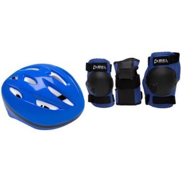 Imagem de Kit Proteção Infantil Bel Fix Radical, Azul, G