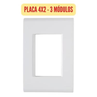 Imagem de Monte seu Kit - Módulos e Placas/Espelhos Tramontina Liz, Placa 4x2 3 