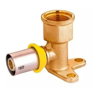 Imagem de Cotovelo Para Tubo Multicamada 16mm X 1/2 Fêmea Com Flange - Central f