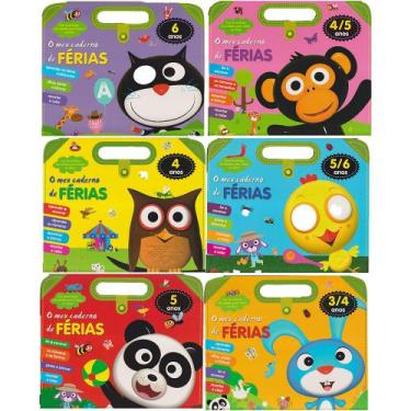 Imagem de Livro Infantil O Meu Caderno de Férias Interativo Com Atividades Diver
