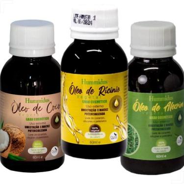 Imagem de Kit Terapia Capilar Óleo de Coco + Rícino + Alecrim 60ml - Hummidus