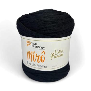 Imagem de Fio De Malha Extra Premium Miro 25mm 140m Preto - Mirô