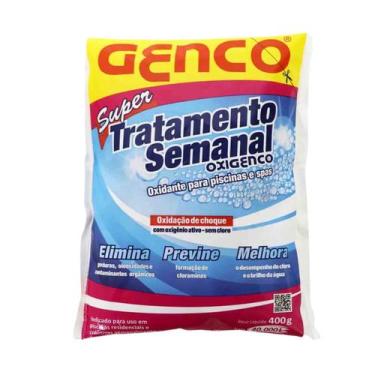Imagem de Oxidante Para Piscina Oxigenco Tratamento Semanal Genco 400g