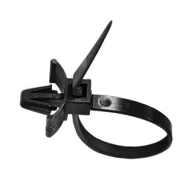 Imagem de Abraçadeira Plástica Nylon Clip 6mm 1,3x4x120mm Preta 10 Unidades - Gf