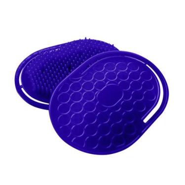 Imagem de Escova Pente Oval Masculina Safira Plástico 1 Un, Azul