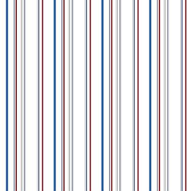 Imagem de York Wallcoverings Walt Disney Kids II amostra de papel de parede com várias listras largas, 20 x 25 cm, vermelho/branco/azul/cinza
