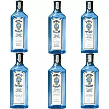 Imagem de Gin Bombay Sapphire Dry London 750ml com 6 unidades