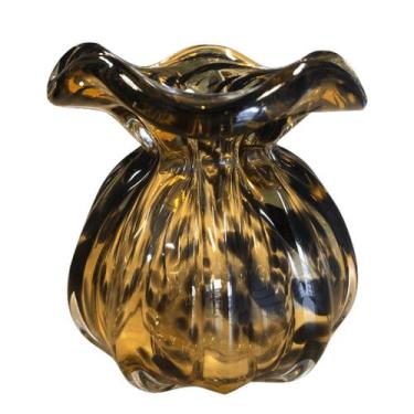 Imagem de Vaso de Flores Italy Trouxinha Preto e Âmbar 11 cm  Formosinha - LYOR