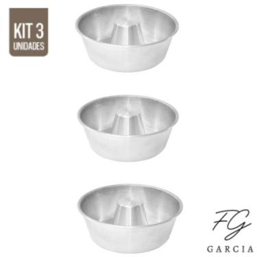 Imagem de Kit De 3 Forma Para Bolo Torta Suíça Tamanho 15 Alumínio Forte IF 35 -