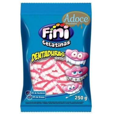 Imagem de Bala fini gelatinas 250g, 1 unidade, Morango e framboesa