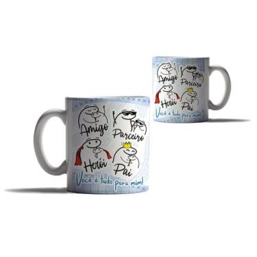 Imagem de Caneca Presente Feliz Dia dos Pais Meme Bonequinho de Meia - Enjoy Sho