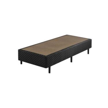 Imagem de Sommier Solteiro Duofy em Poliéster 88x188x40 - Preto - Ecoflex, Preto