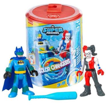 Imagem de Imaginext Batman e Harley Quinn DC Color Changers Mattel