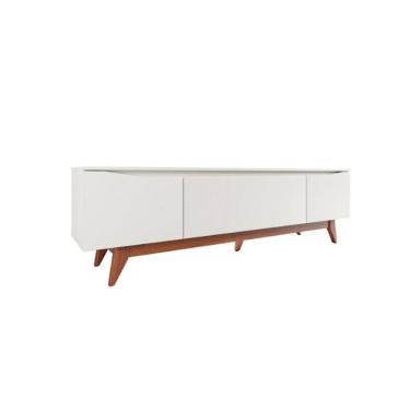 Imagem de Rack para TV até 75 Polegadas Flynt Off White e Natural 184 cm
