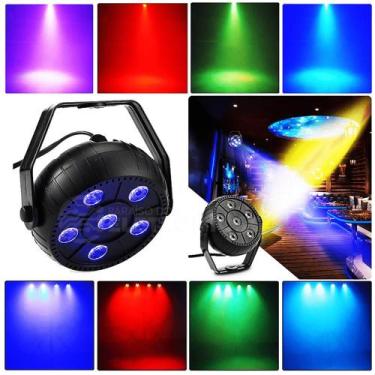 Imagem de Mini Canhão Laser Jogo De Luz 10W Com 6 Leds Rgb Luzes Colorida Bivolt