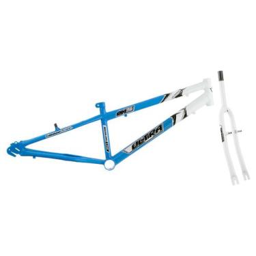 Imagem de Quadro Aro 26 Ultra Bikes em Aço Carbono Bicolor com Garfo Rebaixado, 