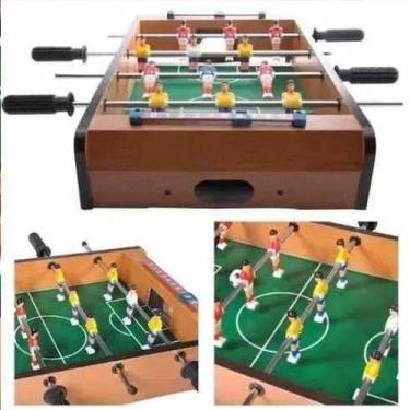 Imagem de Pebolim Totó Futebol Mesa Portátil -  Western