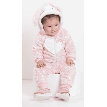 Imagem de Conjunto Bebê Menina Pelo Bordado Inverno Lessa Kids B8910, Rosa bebe,
