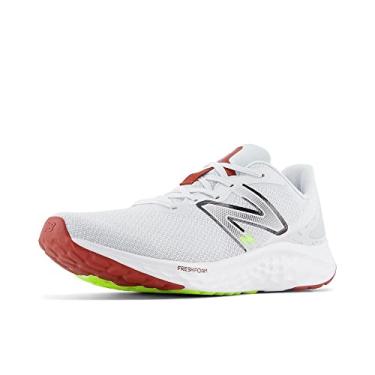 Imagem de New Balance Fresh Foam Arishi V4 Tênis de corrida masculino, Quartzo cinza/vermelho tijolo, 8 X-Wide