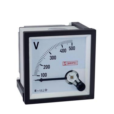Imagem de Voltímetro Analógico 72x72mm Modelo Até 500Vca