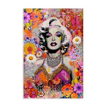 Imagem de Stupell Industries Hippie Bedecked Marilyn Canvas Wall Art Design por Jess Stempel, 20 x 30