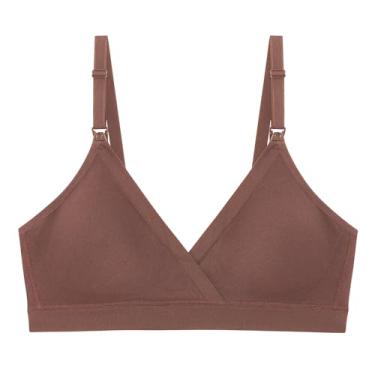 Imagem de Motherhood Sutiã de amamentação triângulo sem costura para gestantes, Mocha, G