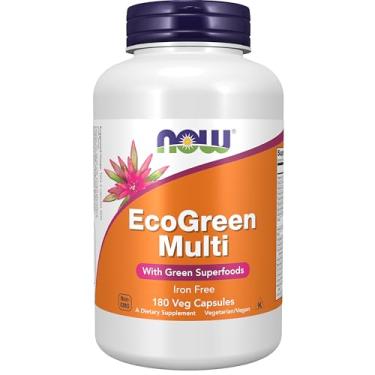 Imagem de M.u.l.t.i.v.i.t.a.m.í.n.i.c.o EcoGreen Now Foods 180 Cápsula Importado