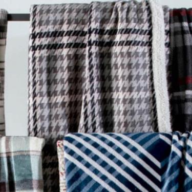 Imagem de Cobertor Dupla Casal Finlândia Estampado - CORTTEX, Cinza Claro