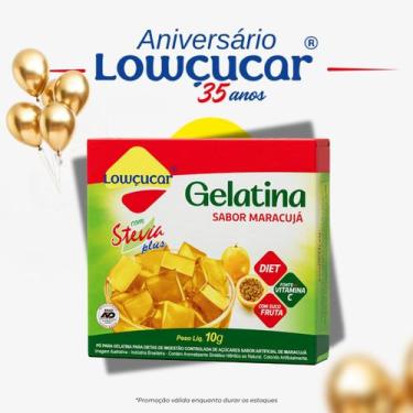 Imagem de Gelatina Lowçucar Plus Com Stevia Sabor Maracuja 10G