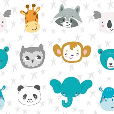 Imagem de Papel De Parede Adesivo Safari Lavável Sala Macaco 3m