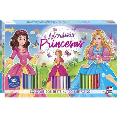 Imagem de Meu Incrivel Livro-Kit Brilhante Para Colorir: Adoraveis Princesas