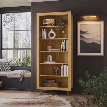 Imagem de Estante para Livros 6 Prateleiras Retrô