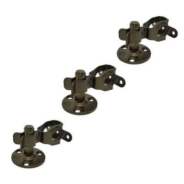 Imagem de KIT 3 Trava De Piso Fixador Porta Metálico Colonial Soprano