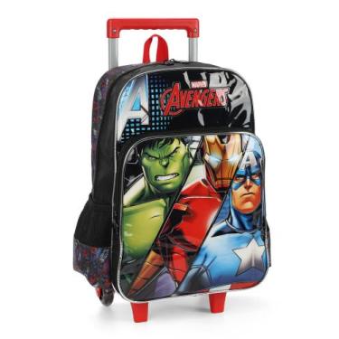 Imagem de Mochila com Rodinhas Avengers Vermelho - Luxcel