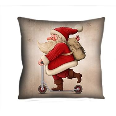 Imagem de Almofada Natal Papai Noel de skate 42x42