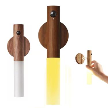 Imagem de Luminaria Bastao Magnetico LED Sensor Presença Movimento Luz Noturna Inteligente Decoraçao Casa Quarto Sala Corredor