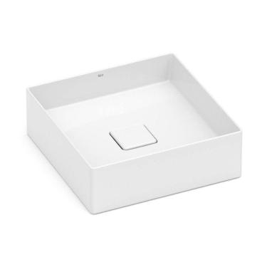Imagem de Cuba De Apoio 35cm Quadrada Roca T4 Terra Branco A32787v000