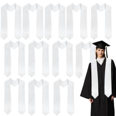 Imagem de Estola de formatura MyGradday Plain Colorful para adultos de 60 cm