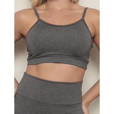 Imagem de Conjunto de Academia Feminino Top e Bermuda cós Alto Fitness 2049 - Le