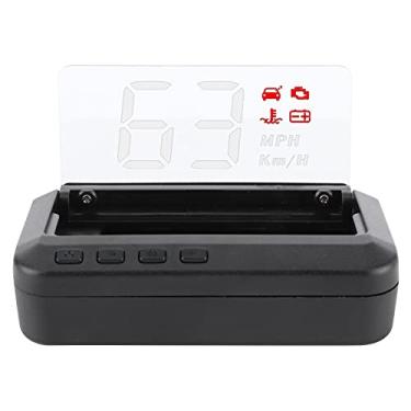 Imagem de Monitor HUD de Carro de 3 Polegadas Com Projetor OBD, Exibe Velocidade, Temperatura água, Tensão, Sem Fantasmas, Alta Definição
