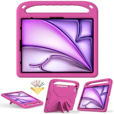 Imagem de UUcovers Capa infantil para iPad Air de 13 polegadas M2 2024 e iPad Pro 13 (M4) 2024 e iPad Pro 12,9 6ª/5ª/4ª/3ª geração (2022/2021/2020/2018) com suporte/alça/suporte de lápis para meninas e meninos,