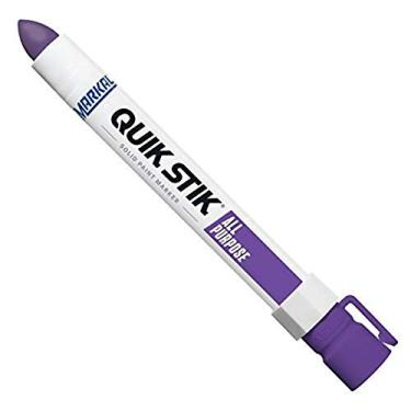Imagem de Markal Marcador de tinta sólida 61073 Quik Stik Twist de longa duração, roxo (pacote com 12)