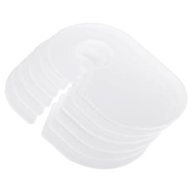 Imagem de PATIKIL Divisórias de roupas, pacote com 12 divisórias de tamanho de rack de roupas, etiquetas em branco, separador retangular para guarda-roupa, branco