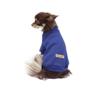 Imagem de Cacharrel de Malha para Cachorro e Gato Pet - Bichinho Chic, Azul, 00