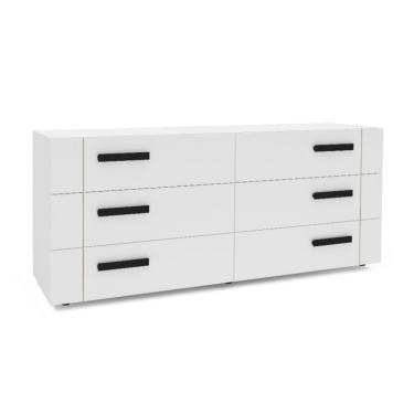 Imagem de Cômoda Lisboa 6 Gavetas Branca