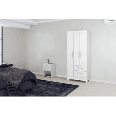 Imagem de Guarda Roupa Roupeiro Max Vida Nova Solteiro, Branco