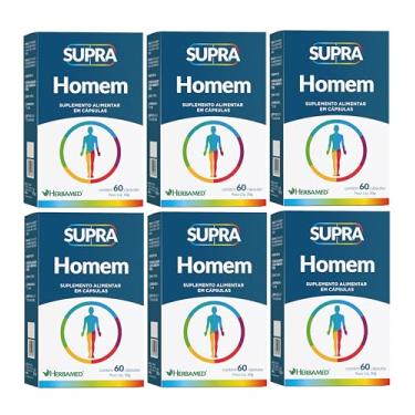 Imagem de Kit 6 Supra Homem Suplemento Alimentar 60 Cáps. - Herbamed