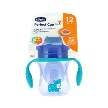 Imagem de Copo Infantil 360 Chicco Perfect +12M  Antivazamento e Livre de BPA - 