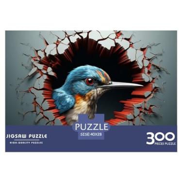 Imagem de Pássaro 300 peças quebra-cabeça animal 3D para adultos brinquedo divertido jogo intelectual decoração de casa brinquedo alívio de estresse jogo educativo premium e durável 300 peças (40 x 28 cm)